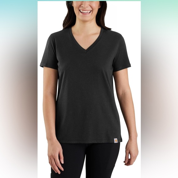 Carhartt White V-Neck women’s t-shirt size XL (16-18). - Picture 1 of 7